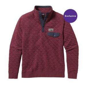 Patagonia Quilted Snap-T Pullover in Oxblood Red 